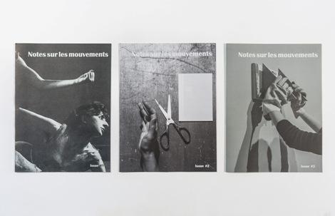 Notes sur les Mouvements, couvertures