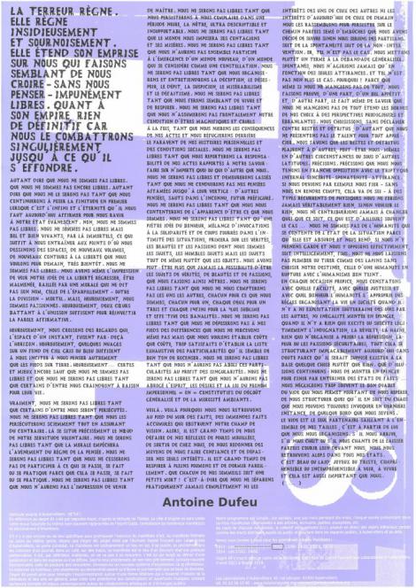 Manifestes imprimés - 8/9  - recto
