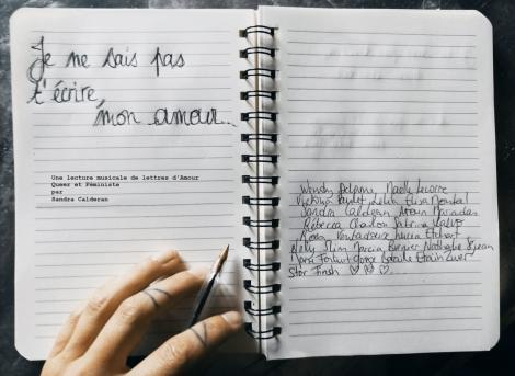 Je ne sais pas t’écrire, mon amour — Sandra Calderan